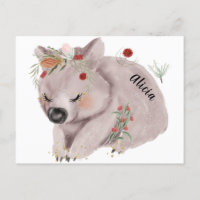 Cute Baby Wombat Gold Speckle Custom