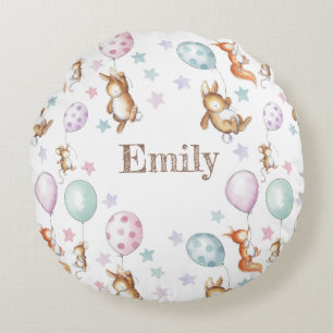 Cute Baby Woodland animal cushion