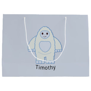 Cute Baby Yeti Large Gift Bag