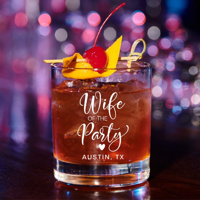 Cute Bachelorette Party Bride Whiskey Glass (Creator Uploaded)