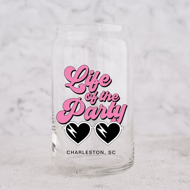 Cute Bachelorette Party Can Glass (Creator Uploaded)