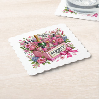Cute Bachelorette party  Paper Coaster