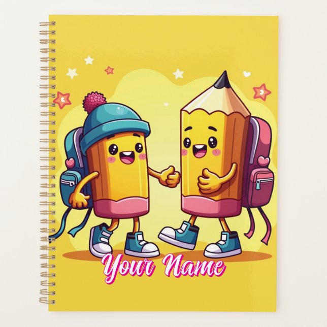 Cute Back to School Cartoon Planner (Front)