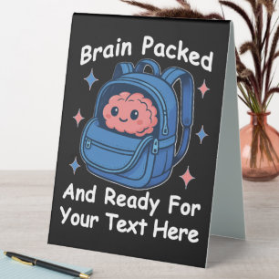 Cute Back-to-School Customisable “Brain Ready"