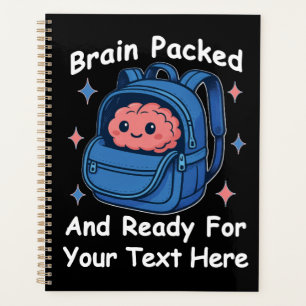 Cute Back-to-School Customisable “Brain Ready" Planner