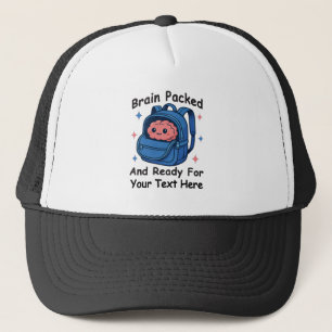 Cute Back-to-School Customisable “Brain Ready" Trucker Hat