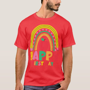 Cute Back To School Happy First Day Of School Tea T-Shirt
