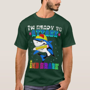 Cute Back To School Im Ready To Attack 2nd Grade S T-Shirt