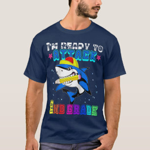 Cute Back To School I'm Ready To Attack 2nd Grade  T-Shirt