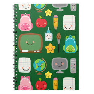 Cute Back to School Kawaii Classroom Supplies Notebook