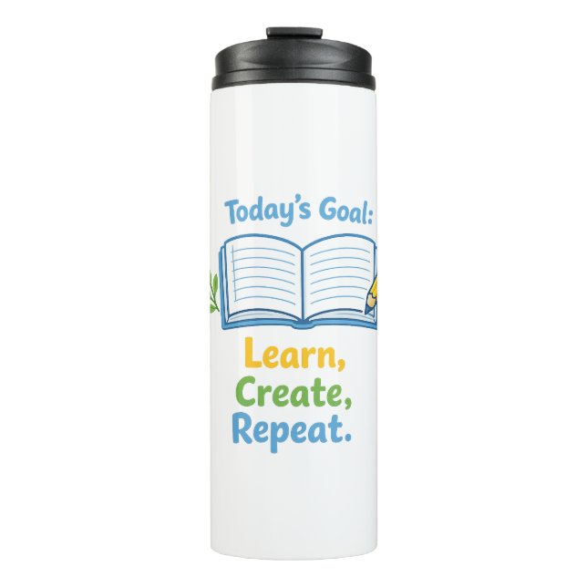  Cute Back to School Notebook Thermal Tumbler (Front)