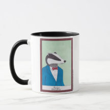 Cute Badger Animal Spirit Mug