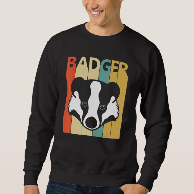Cute Badger Animal Sweatshirt (Front)