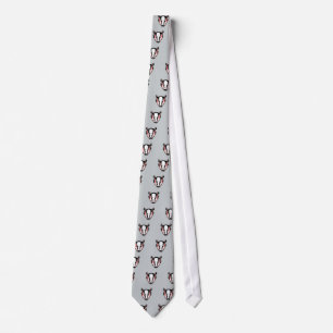 Cute Badger Face Tie