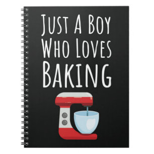 Cute Baker Cards For Baby Boys Kids Baking Lover Notebook