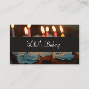 Cute Bakery Cupcakes Business Card