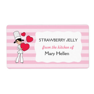 Cute Baking Labels Personalised