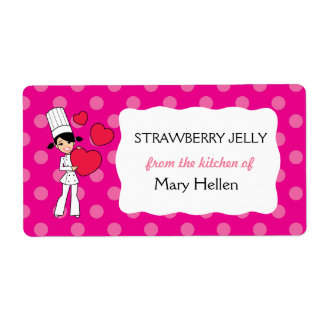 Cute Baking Labels Personalised