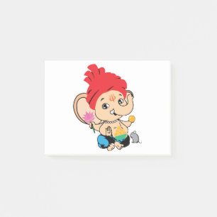 Cute Bal Ganesh Ganapathy Baby Hindu God Post-it Notes