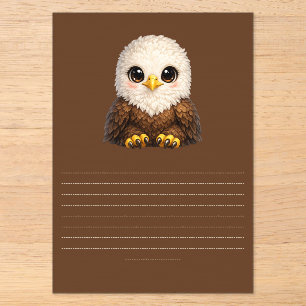Cute Bald Eagle with Big Eyes Cosy Nature  Acrylic Invitations