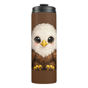 Cute Bald Eagle with Big Eyes Cosy Nature Thermal Tumbler