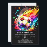 Cute Ball Printable Soccer Birthday Invitation<br><div class="desc">Delight in the adorableness of our Cute Ball Printable Soccer Birthday invitation. This charming design effortlessly combines cuteness with the excitement of soccer, creating an invitation that appeals to both kids and parents. The printable features add a practical touch, ensuring easy customisation with your child's name and party details. This...</div>