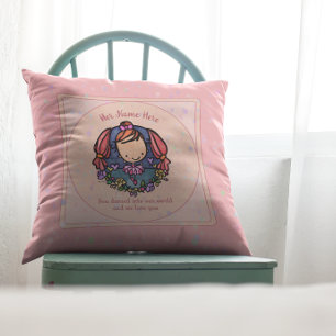 Cute Ballerina Ballet Dancer Pink Keepsake Cushion