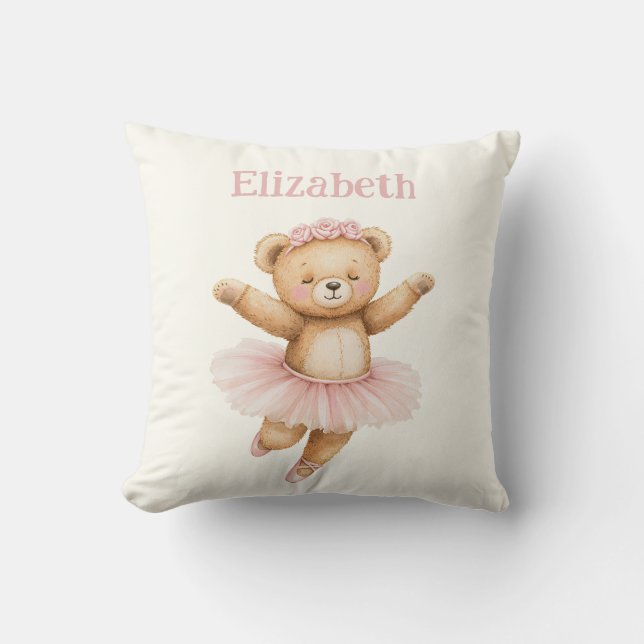 Cute ballerina bear cushion (Front)