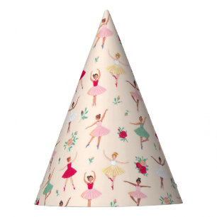 Cute Ballerina Girl Birthday Party Hat