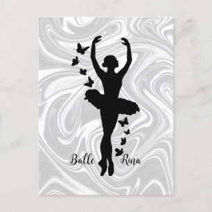 Cute Ballerina Postcard