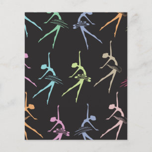 Cute Ballerina Scrapbook Paper 