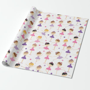 Cute Ballerina Wrapping Paper