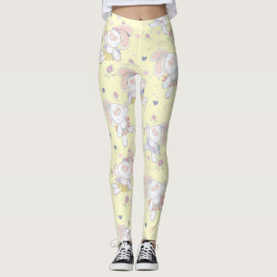 Cute Ballerinas Bunnies Leggings