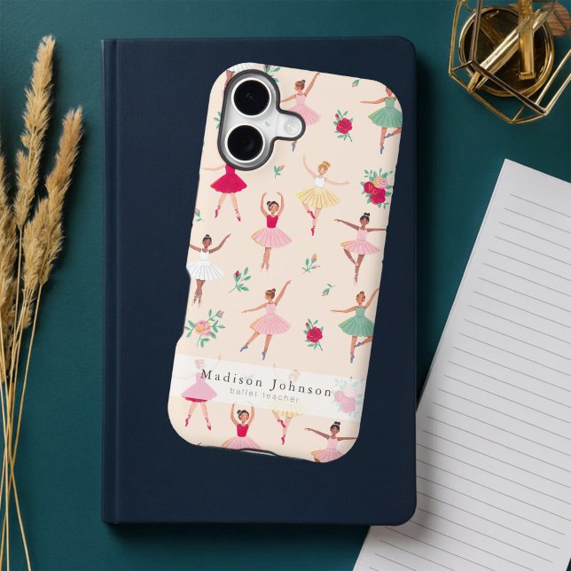 Cute Ballet Dancers Pattern Personalised (Cute Ballet Dancers Pattern Personalized iPhone Case)