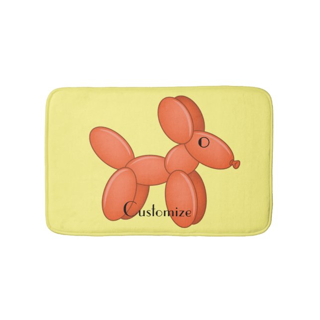 Cute Balloon Dog Thunder_Cove Bath Mat (Front)