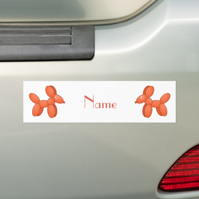 Cute Balloon Dog  Thunder_Cove  Bumper Sticker (On Car)