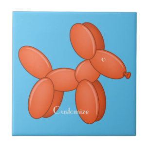 Cute Balloon Dog  Thunder_Cove  Ceramic Tile