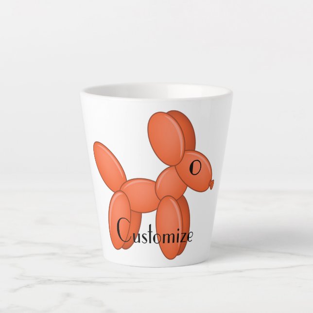 Cute Balloon Dog  Thunder_Cove Latte Mug (Front)