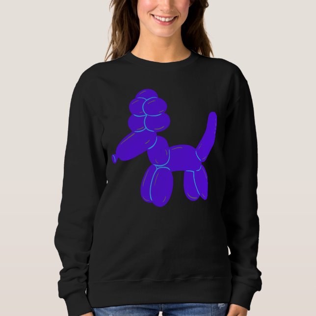 Cute Balloon Poodle Sweatshirt (Front)