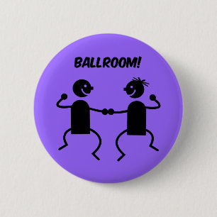 Cute ballroom 6 cm round badge