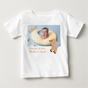 Cute Bambi Deer Baby First Mother's Day Photo T-Shirt