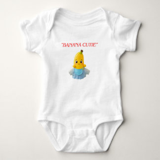 Cute Banana Baby – Adorable Cartoon Banana in Blue Bodysuit