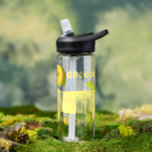 Cute Banana Dog Personalised Water Bottle<br><div class="desc">Create a one of a kind gift when you add a name to this water bottle. It features a cute illustration of a dachshund style dog made out of yellow bananas with a name in matching yellow lettering. The graphic wraps around the bottle.</div>