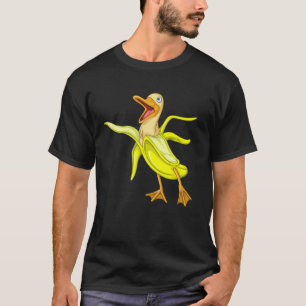 Cute Banana Duck Vegetarian Pet Fan Funny Vegan Fo T-Shirt