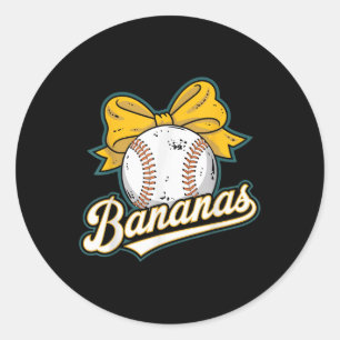 Cute Banana Graphics Tee Banana Lover Shirt For Me Classic Round Sticker