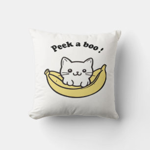 Cute , Banana, Peekaboo !, Japan, , Kitten Cushion