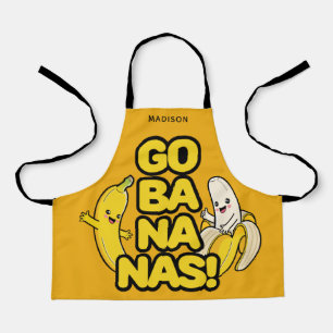 Cute Bananas custom name Apron