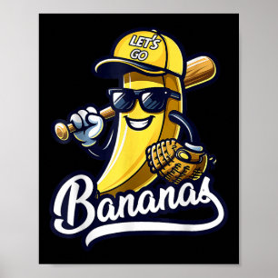 Cute Bananas Proud Name Graphic Bananas Lover Men Poster