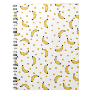 Cute Bananas - Seamless - Fruit Pattern Notebook