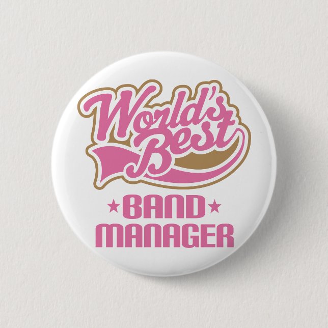 Cute Band Manager Gift 6 Cm Round Badge (Front)